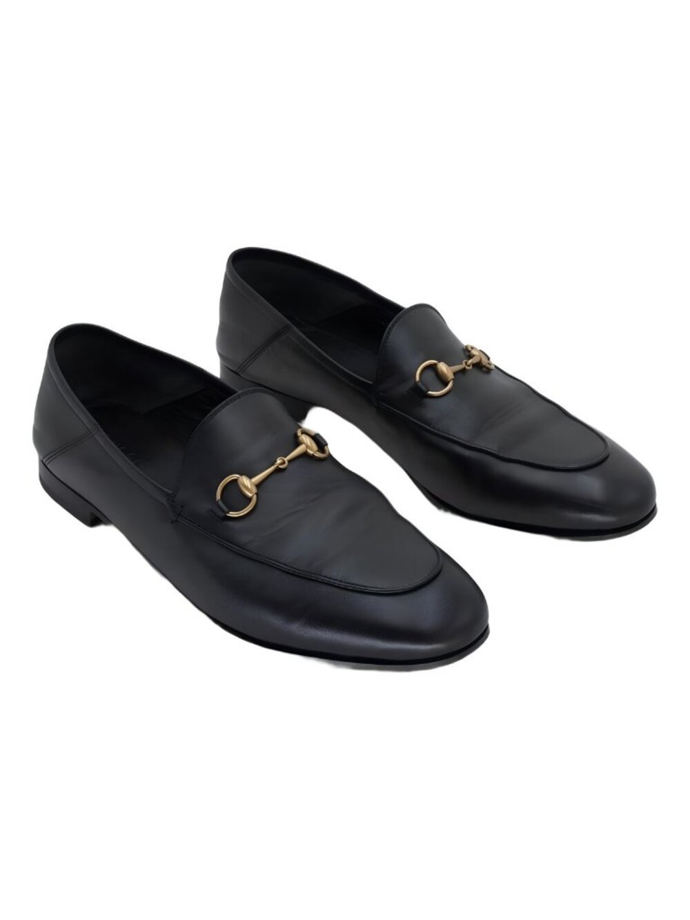 Gucci Womens's Brixton Leather Loafers Black Sz US 11.5M EU 41.5 - Picture 4 of 6